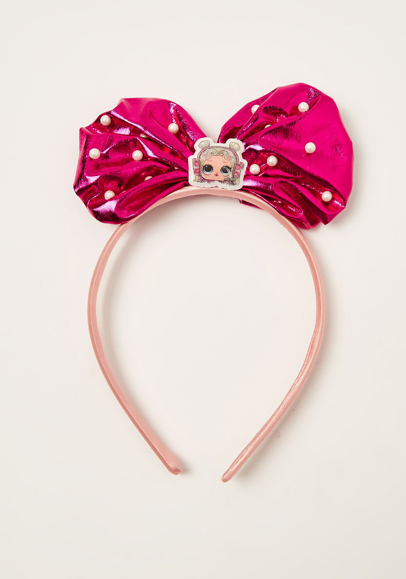 L.O.L. Surprise! Bow Accented Hairband with Pearl Accents-Hair Accessories-image-0