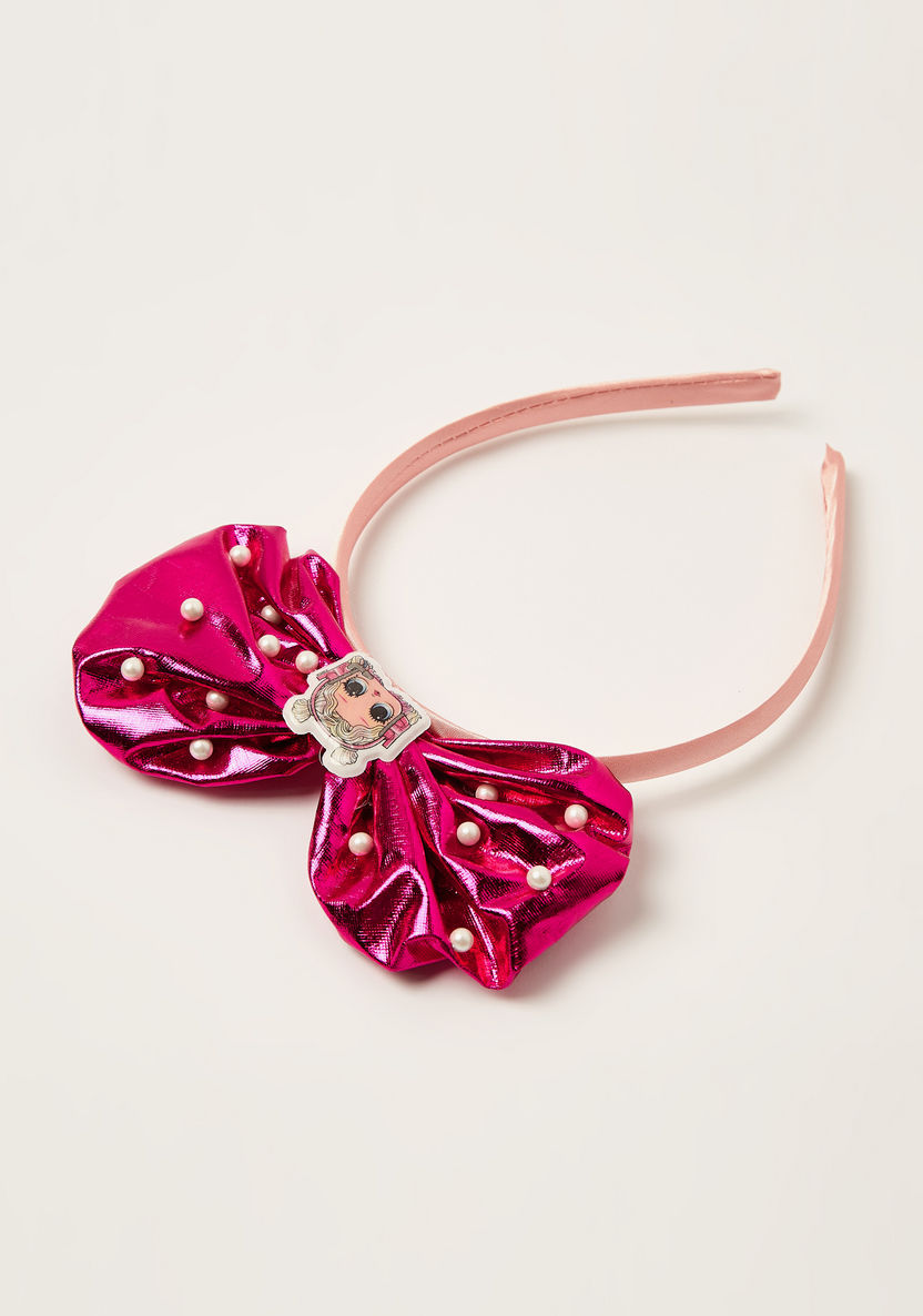 L.O.L. Surprise! Bow Accented Hairband with Pearl Accents-Hair Accessories-image-2