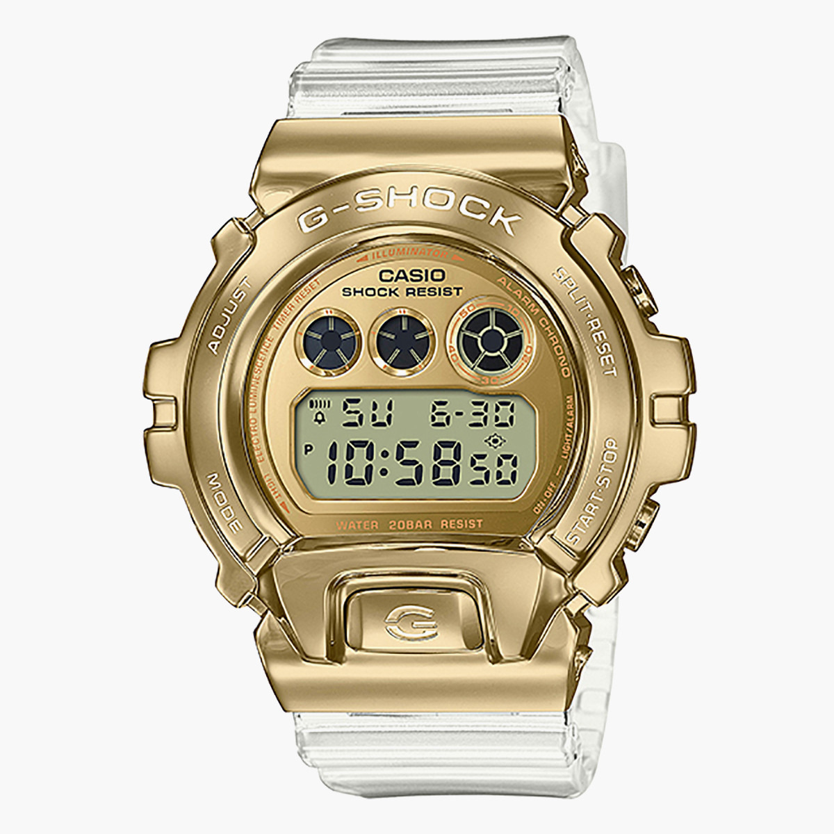 GM-6900SG-9DR- راقب حزام راتنج رقميّة أبيض ملك الرجال جيس-men-watchesandjewellery-watches-image-1