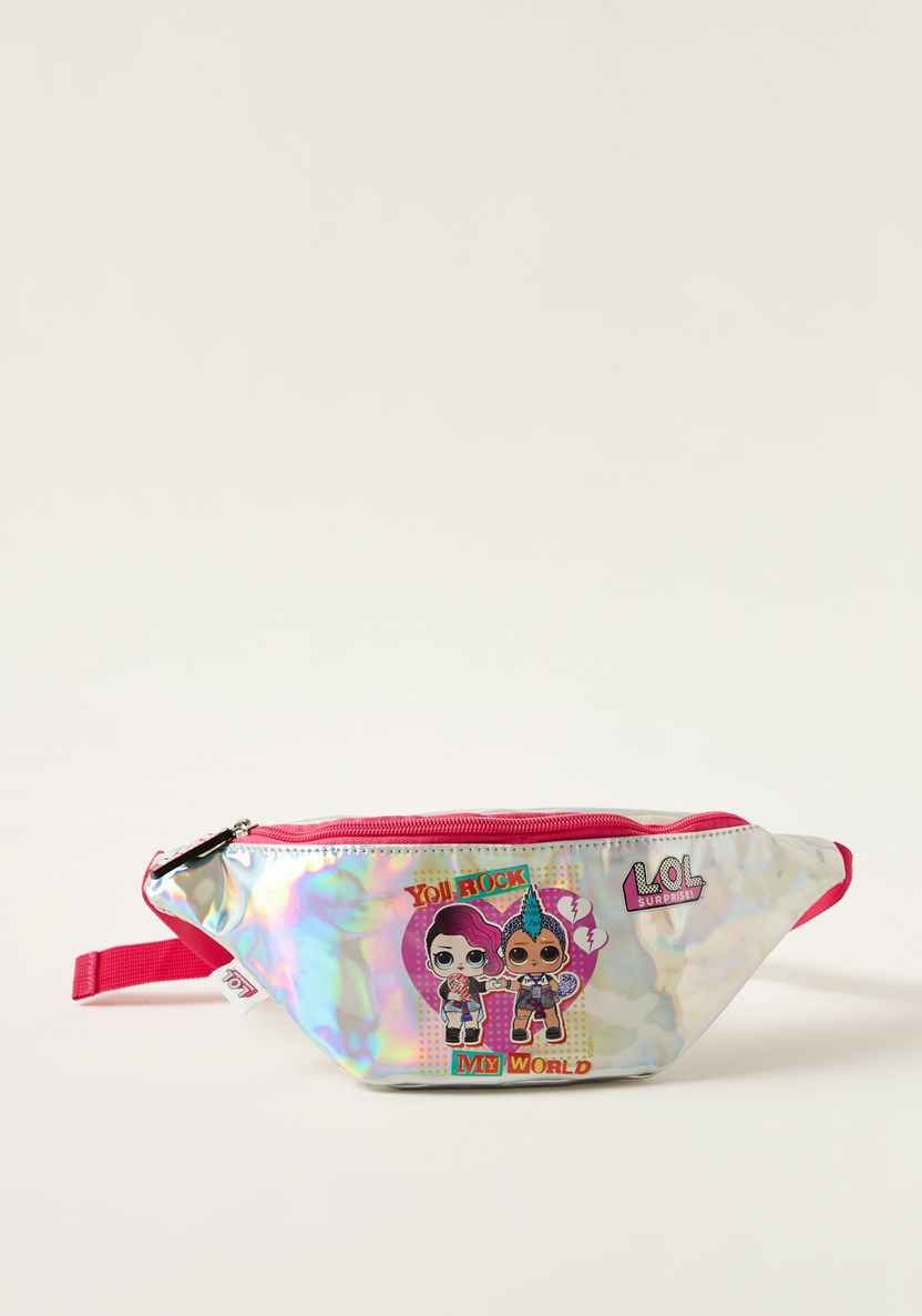 L.O.L. Surprise! Printed Waist Bag with Zip Closure and Adjustable Strap-Bags and Backpacks-image-0