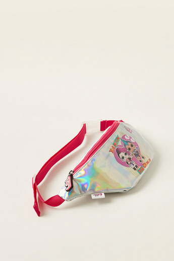 L.O.L. Surprise! Printed Waist Bag with Zip Closure and Adjustable Strap