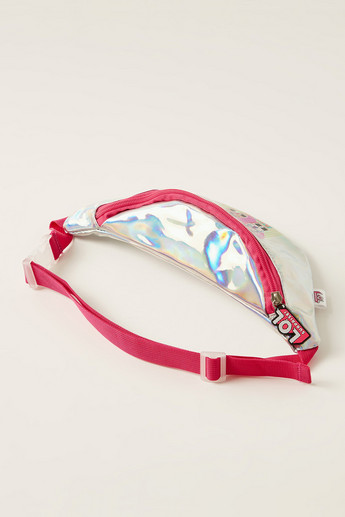 L.O.L. Surprise! Printed Waist Bag with Zip Closure and Adjustable Strap