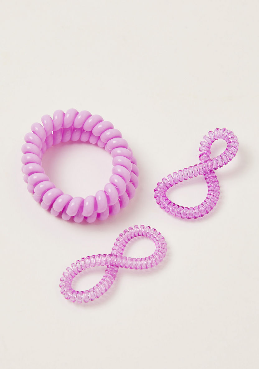 Gloo 5-Piece Scrunchie and Spiral Hair Tie Set-Hair Accessories-image-2
