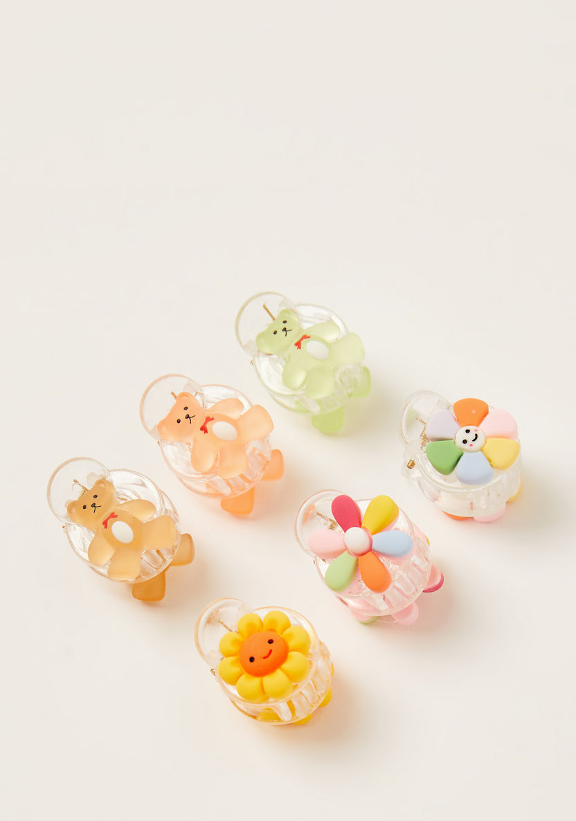 Gloo Embellished Hair Clip - Set of 6-Hair Accessories-image-0