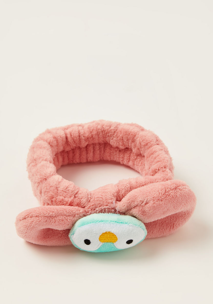 Gloo Hair Tie with Penguin Applique and Plush Detail-Hair Accessories-image-1