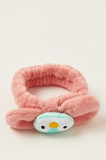 Gloo Hair Tie with Penguin Applique and Plush Detail