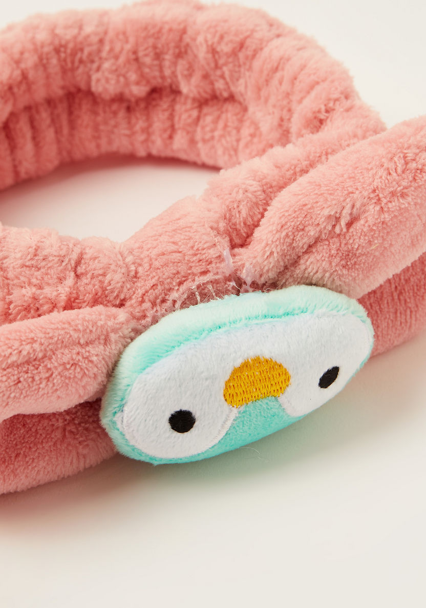 Gloo Hair Tie with Penguin Applique and Plush Detail-Hair Accessories-image-2