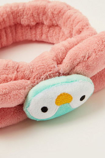 Gloo Hair Tie with Penguin Applique and Plush Detail