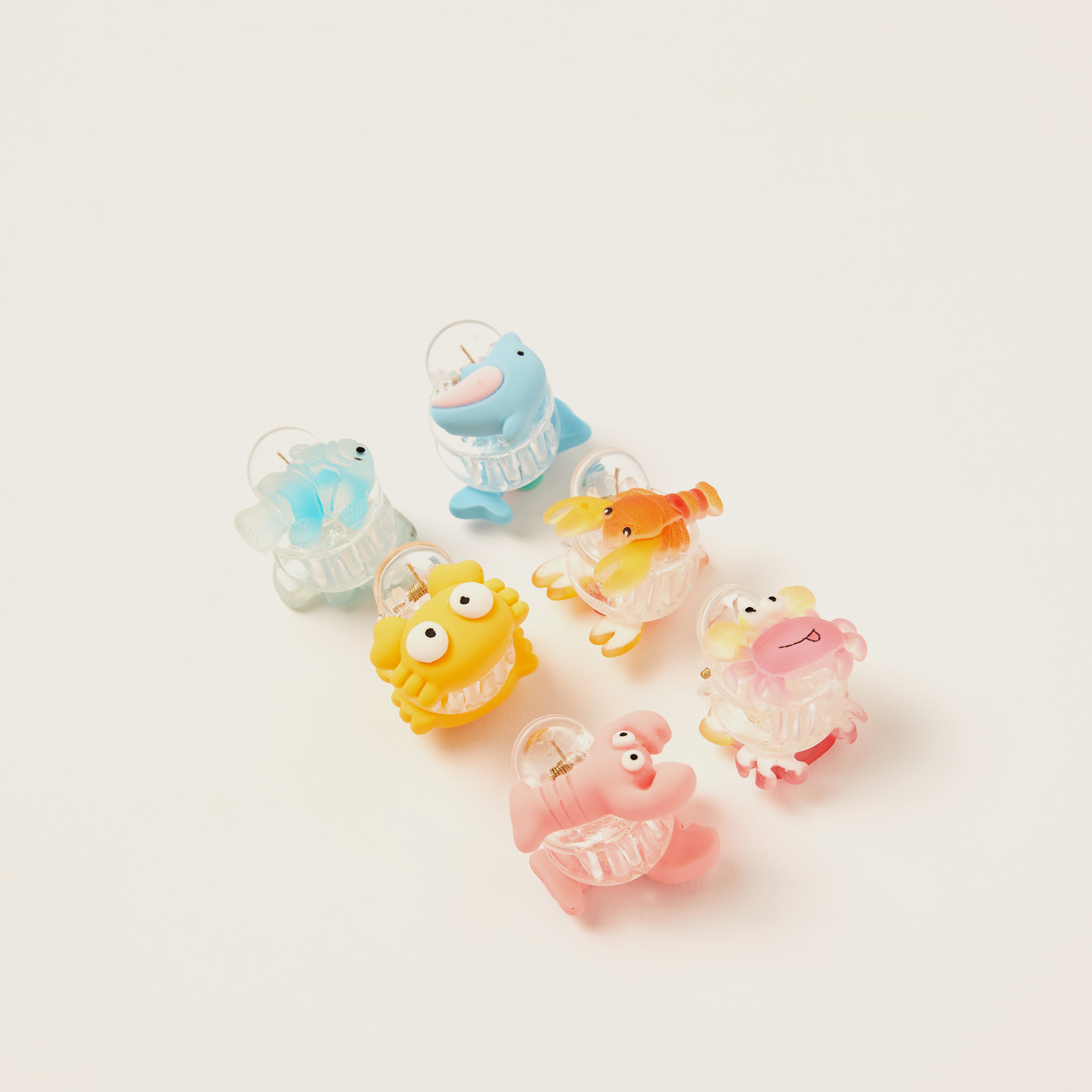 Gloo Assorted Hair Clamp - Set of 6-baby-girls-accessories-hairaccessories-image-1