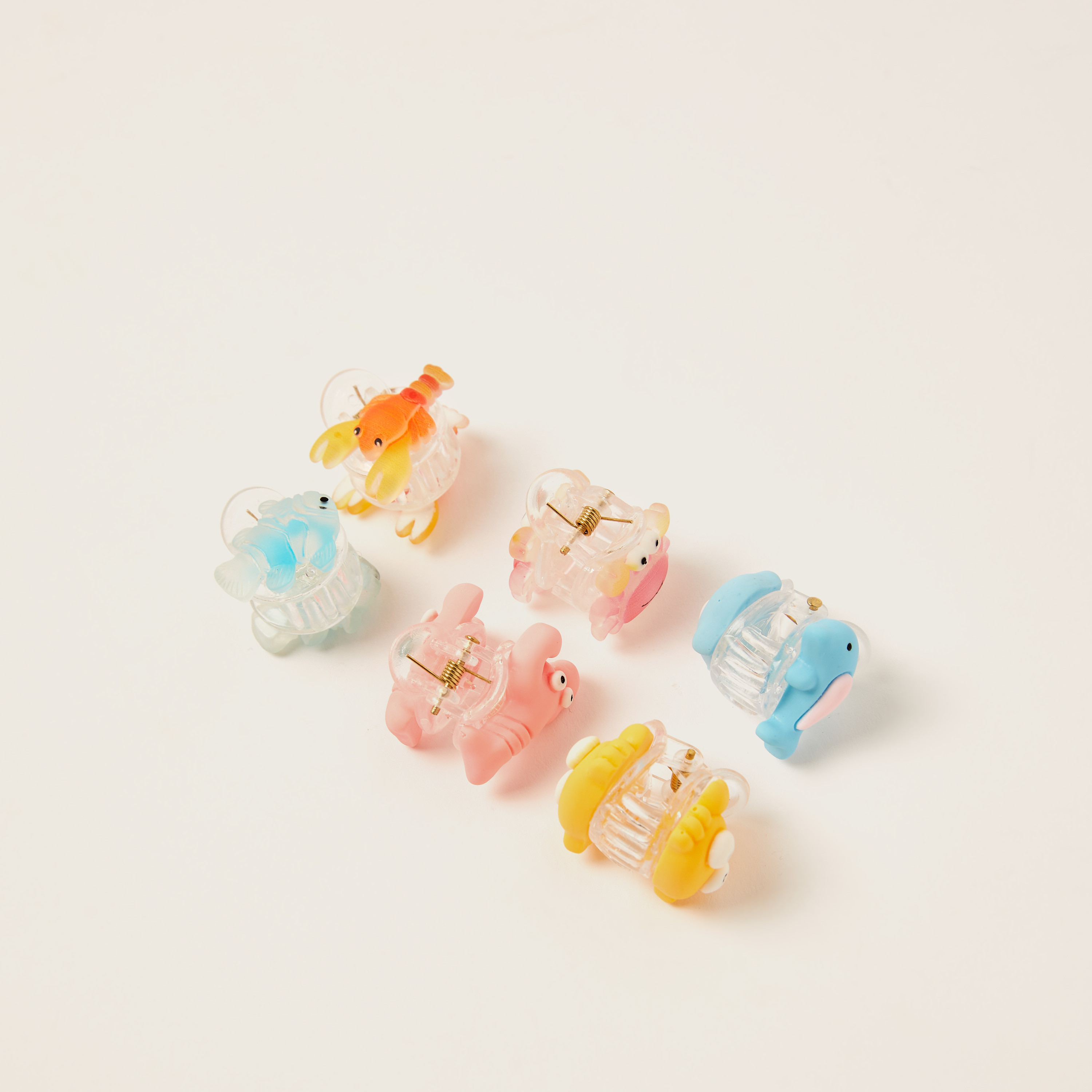 Gloo Assorted Hair Clamp - Set of 6-baby-girls-accessories-hairaccessories-image-2