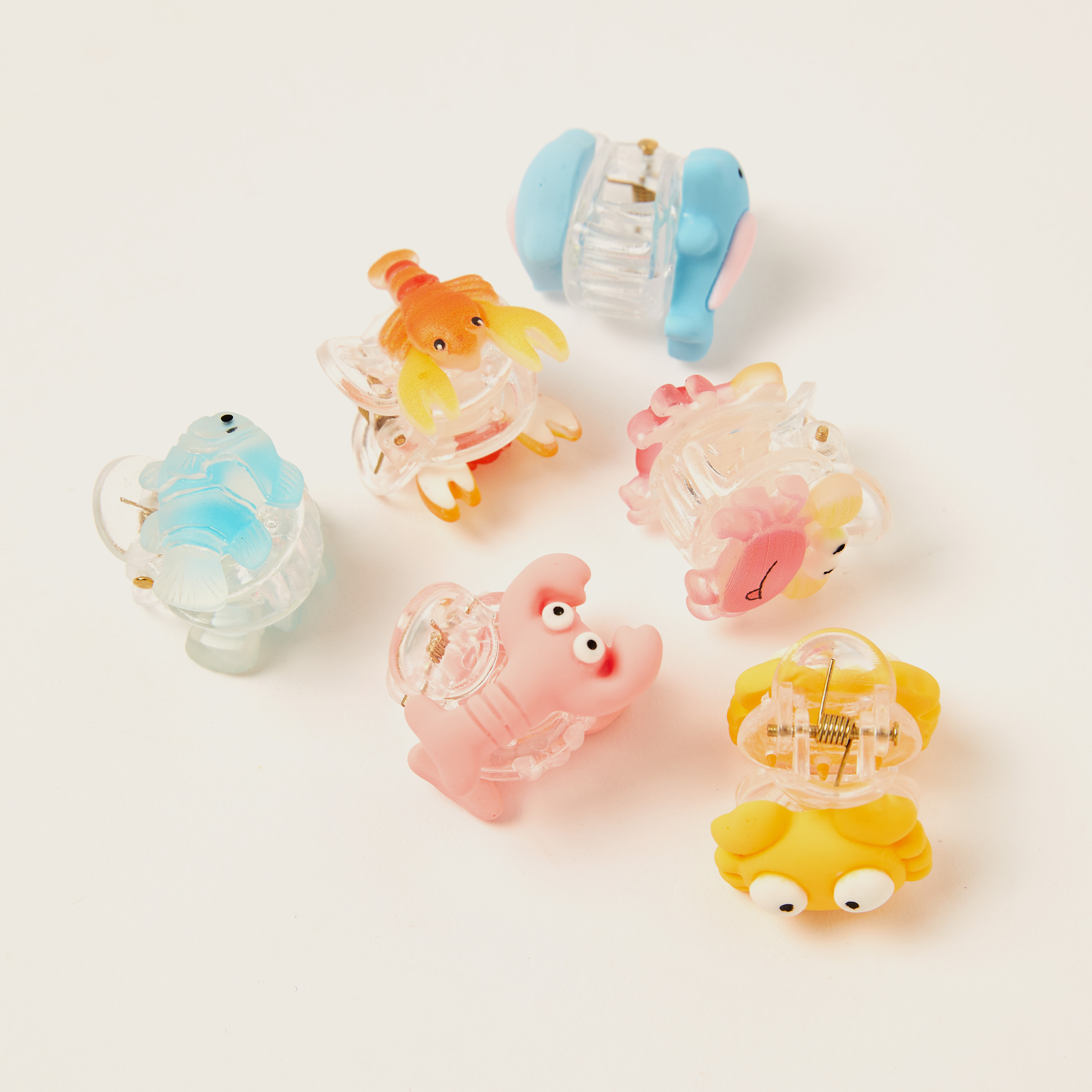 Gloo Assorted Hair Clamp - Set of 6-baby-girls-accessories-hairaccessories-image-3