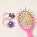 Gloo 3-Piece Assorted Floral Accented Hair Tie and Hairbrush Set-Hair Accessories-thumbnail-3