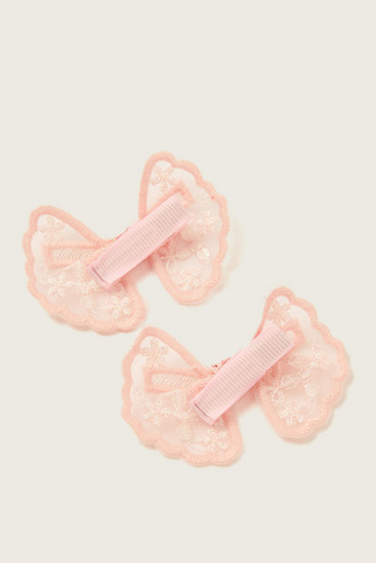 Gloo Bow Accented Hair Clip - Set of 2