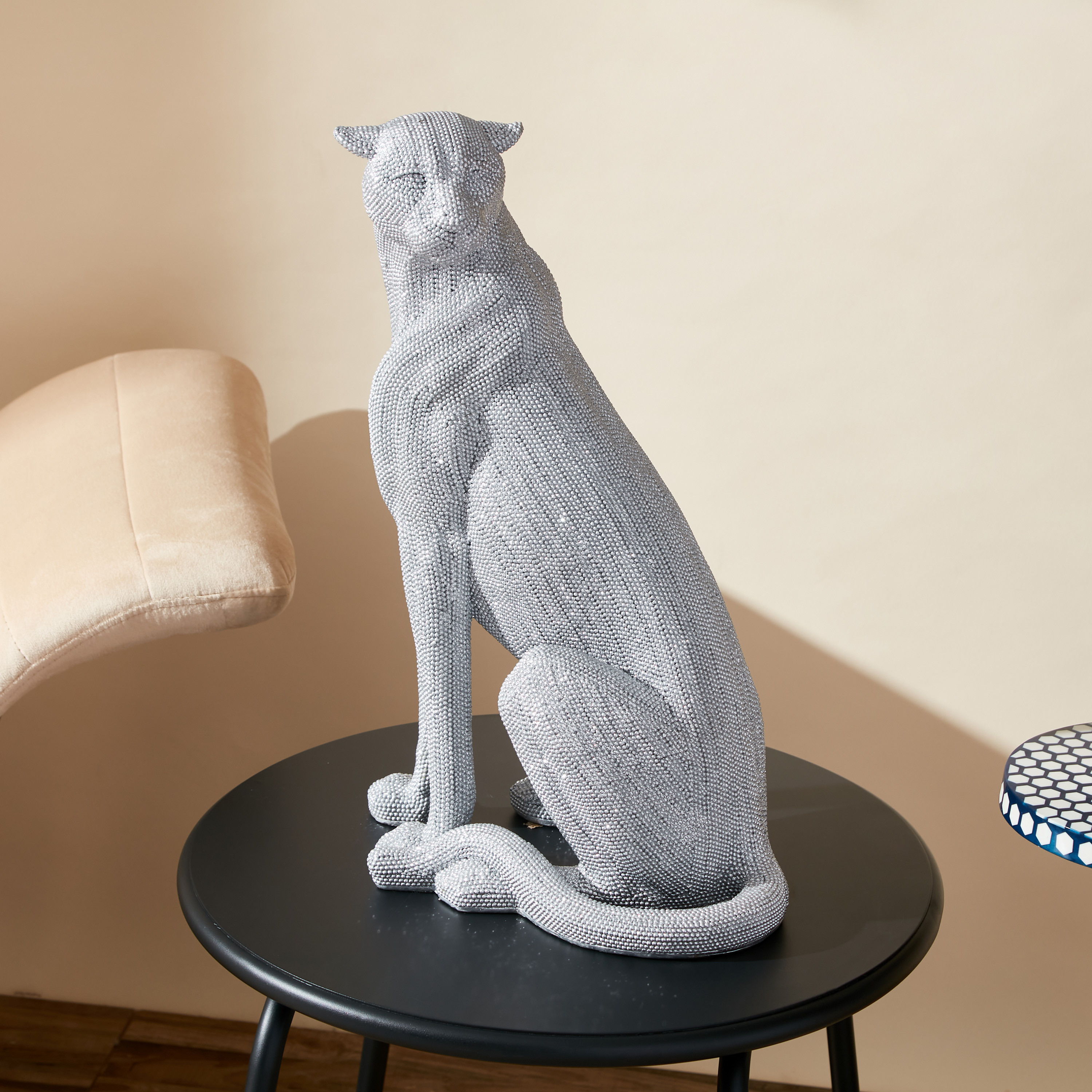 تمثال فهد - 31x23x51 سم-household-decor-decorativeobjectsandsculptures-image-2