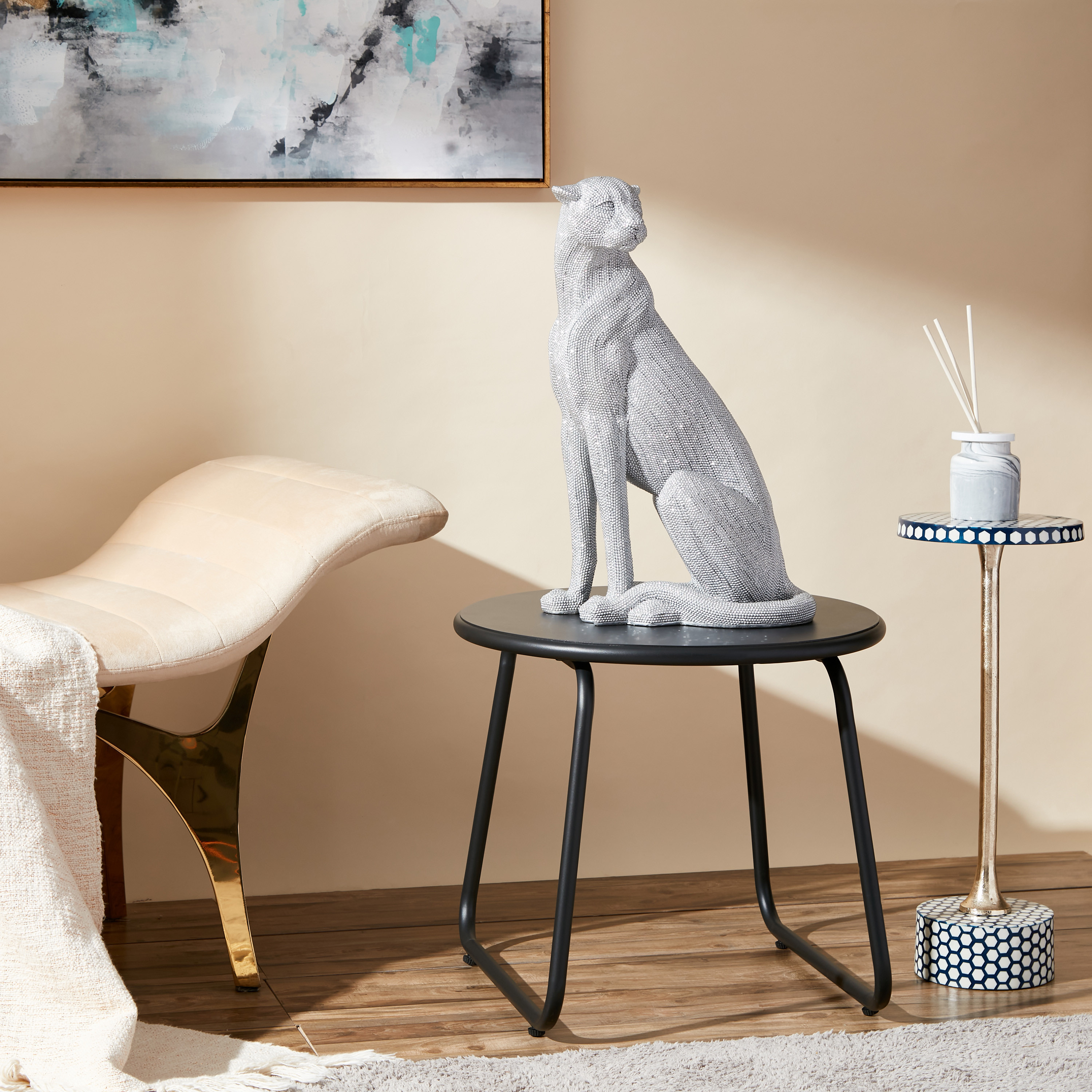 تمثال فهد - 31x23x51 سم-household-decor-decorativeobjectsandsculptures-image-5