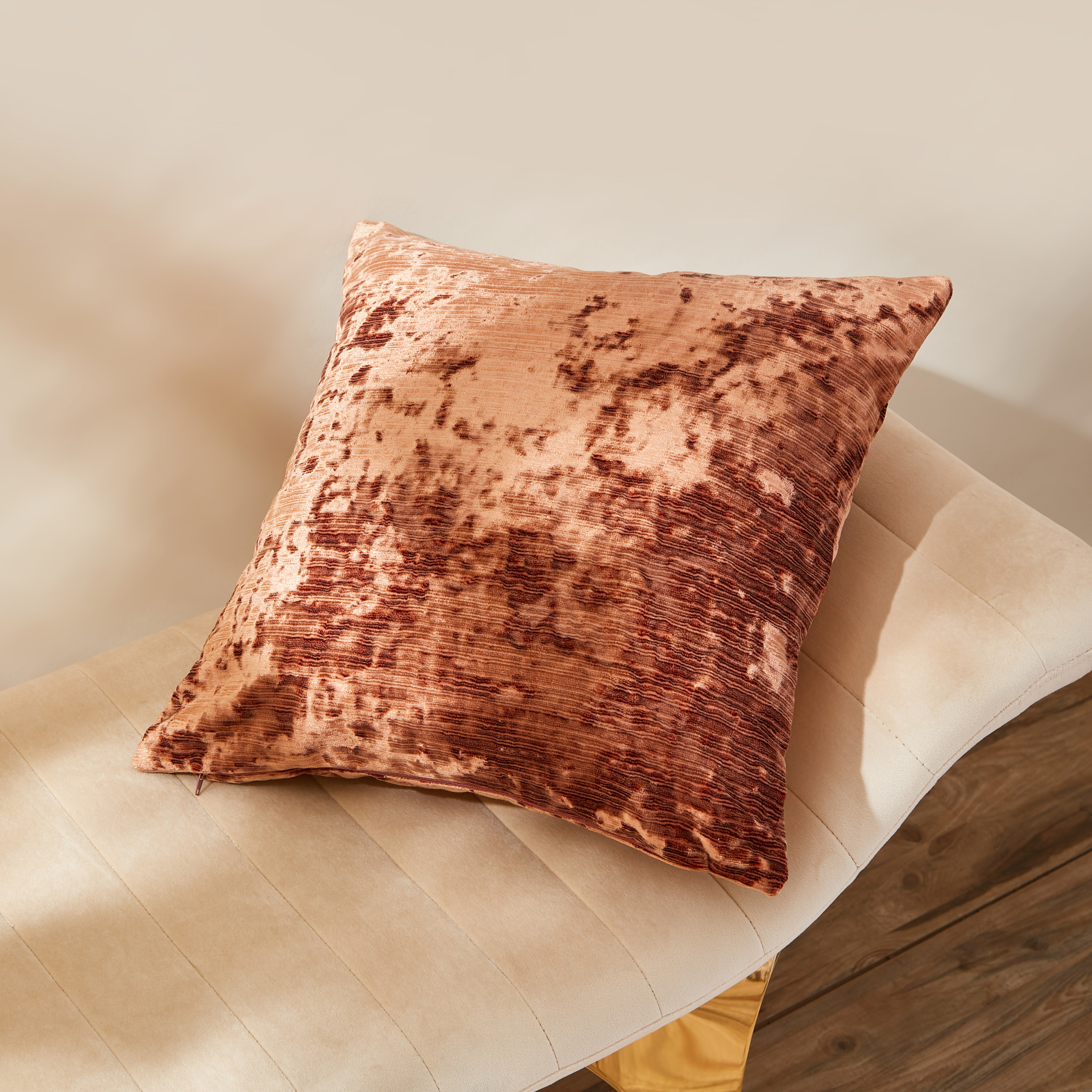 Rose gold velvet sales cushions