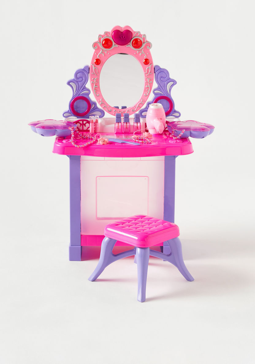 Juniors Beauty Dresser with Toy Cosmetics Playset-Role Play-image-0