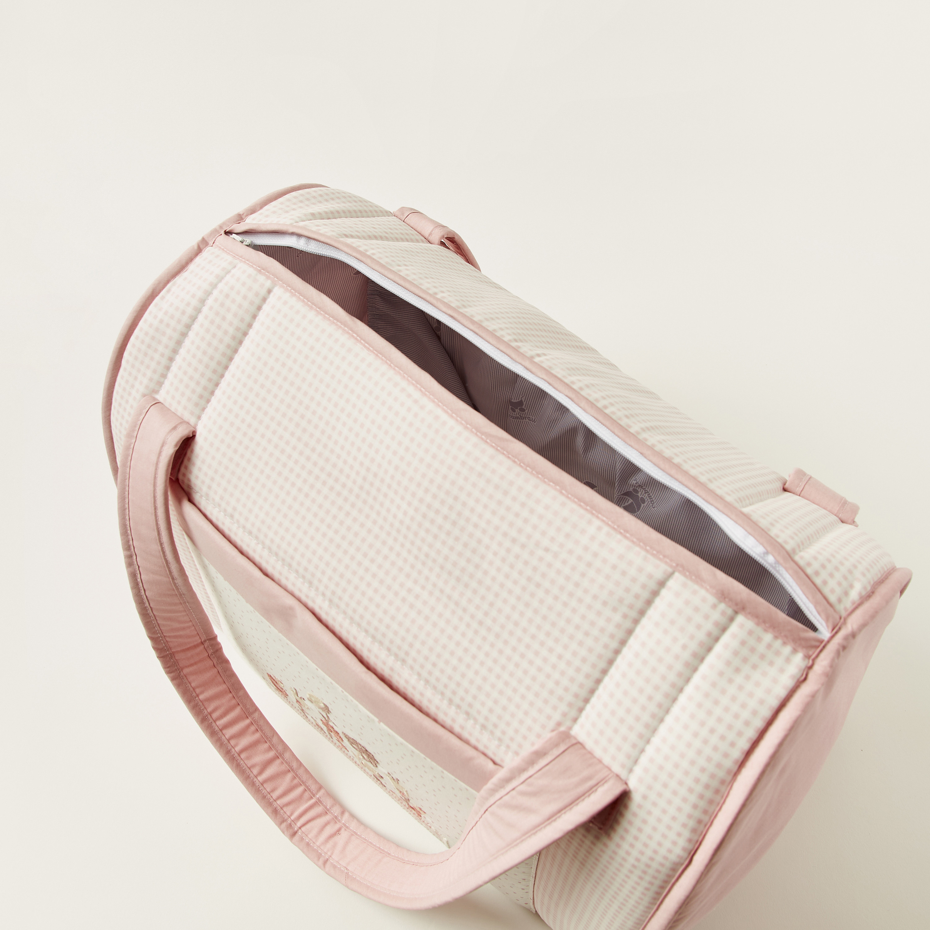 شنطة حفاضات بمقابض مزدوجة وتطريز أزهار من كامبراس-baby-gear-diaperbags-image-5
