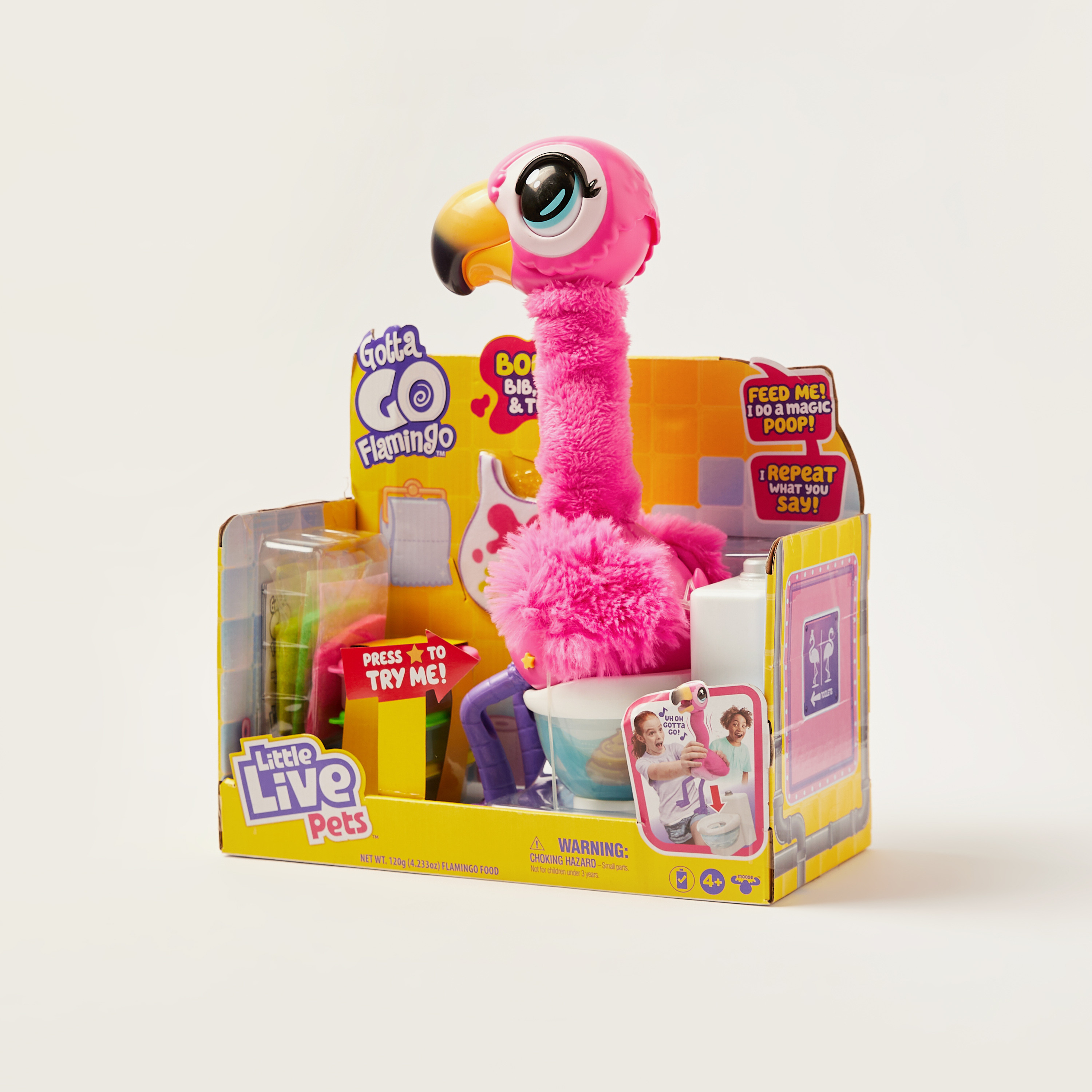 Little Live Pets Gotta Go Flamingo Plush Toy-toys-dollsandplaysets-dollhouses-image-1