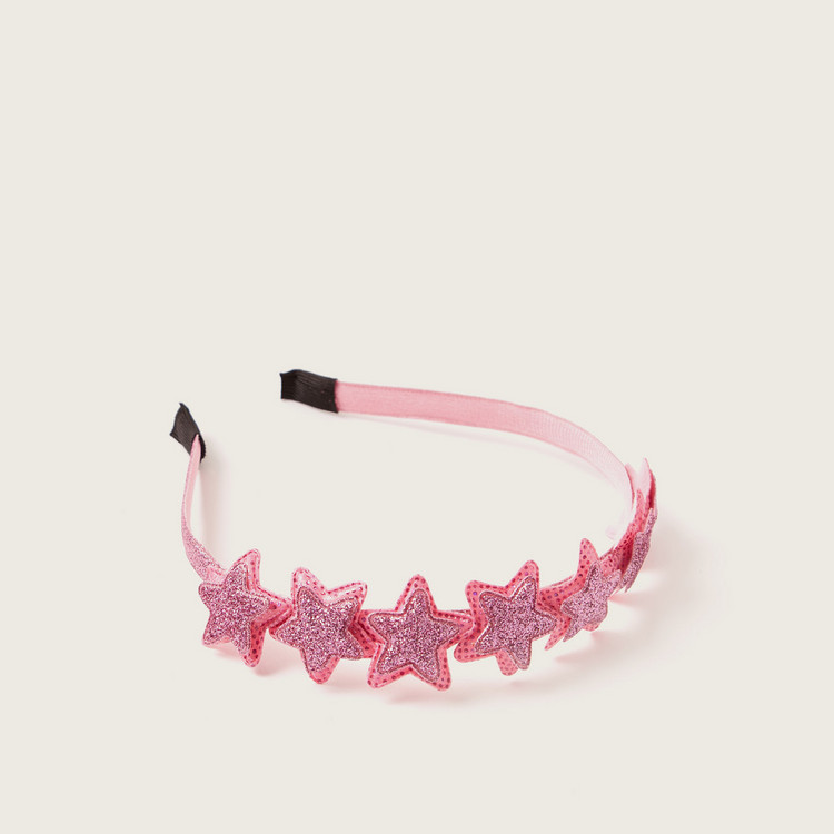 Charmz Hair Band with Star Applique Detailing
