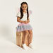 Charmz Embellished Tutu Skirt with Elasticated Waistband-Girls-thumbnail-0