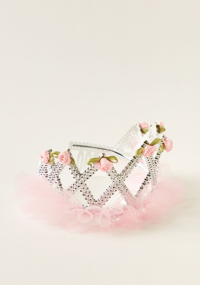 Charmz Rose Embellished Princess Tiara-Girls-image-0
