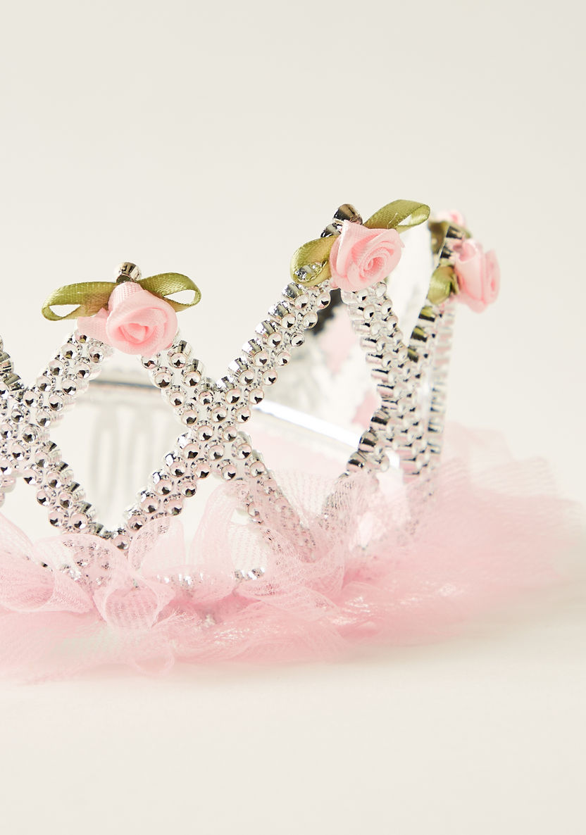 Charmz Rose Embellished Princess Tiara-Girls-image-1