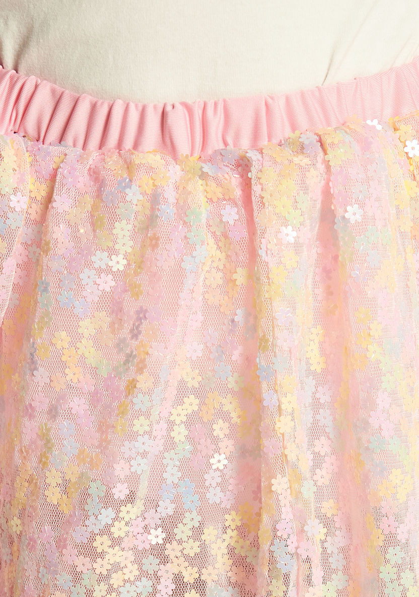 Charmz Embellished Tulle Skirt-Girls-image-2