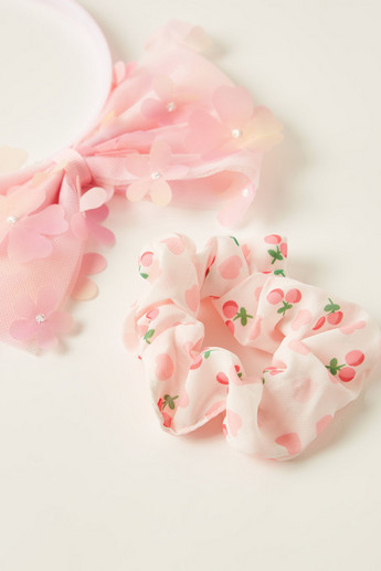 Charmz 2-Piece Floral Embellished Hair Accessory Set