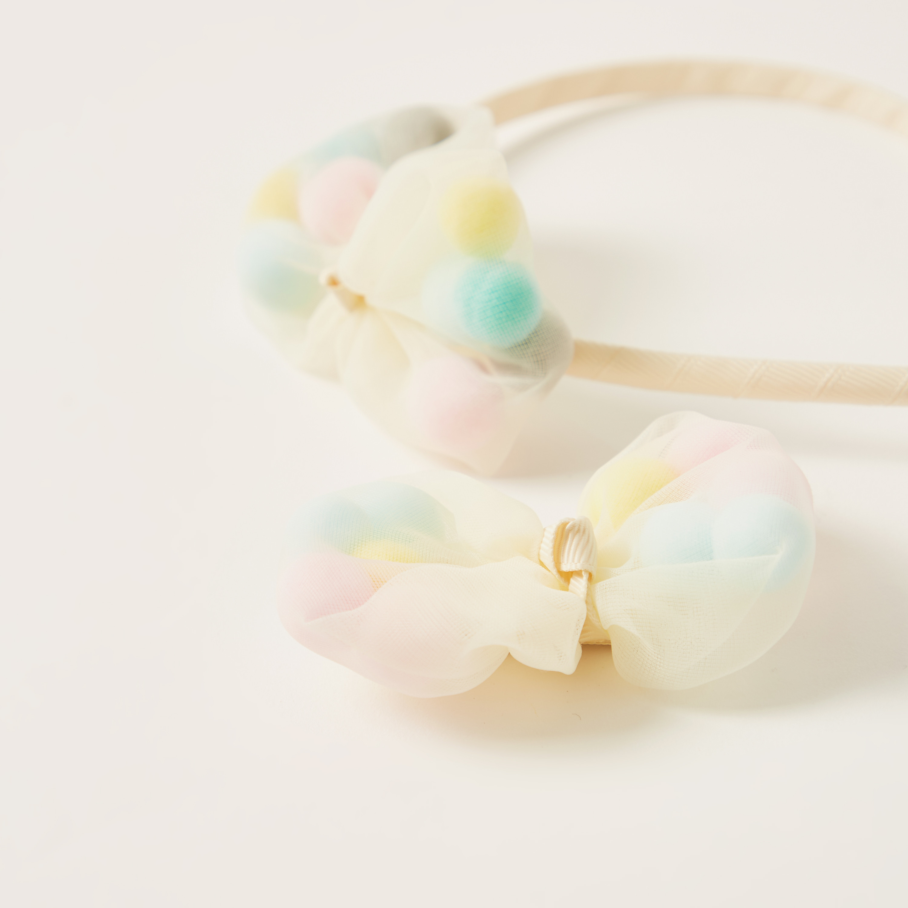Charmz Bow Accented Hairband and Hair Tie-baby-girls-accessories-hairaccessories-image-2