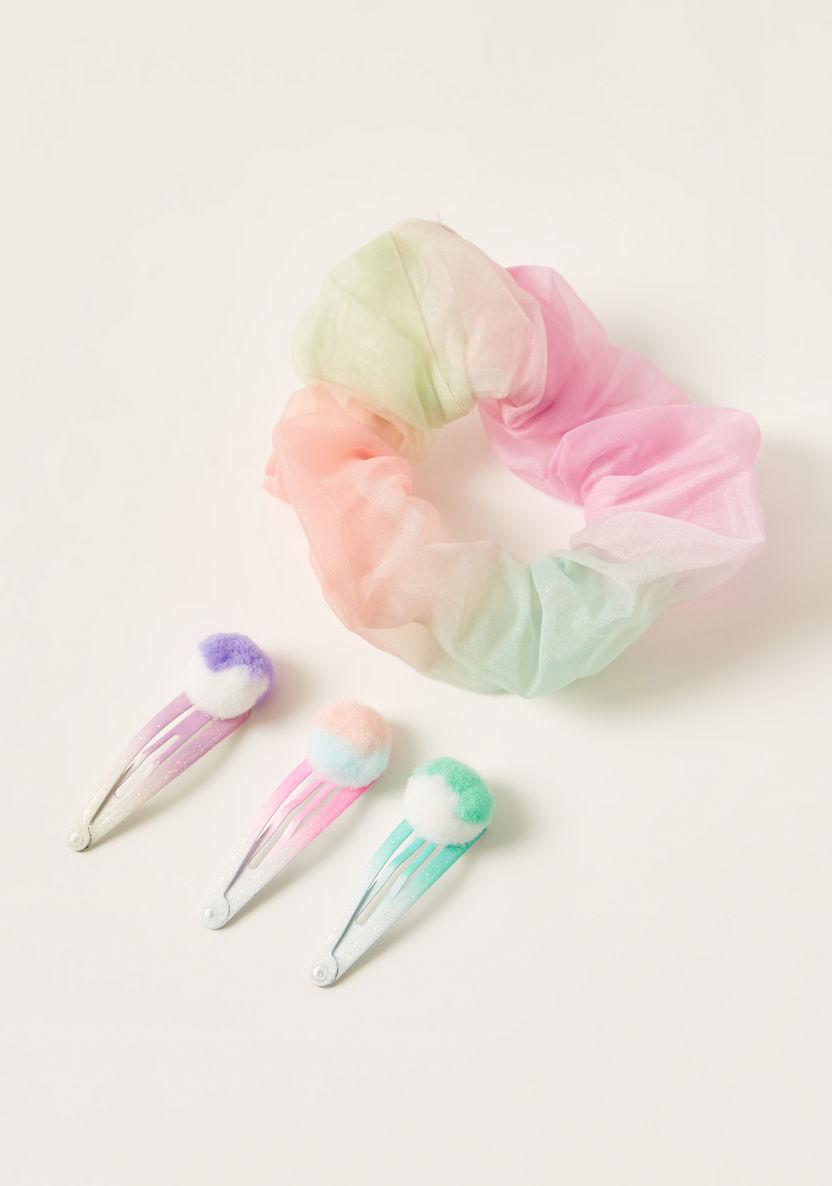 Charmz 4-Piece Scrunchie and Hair Clip Set-Hair Accessories-image-0