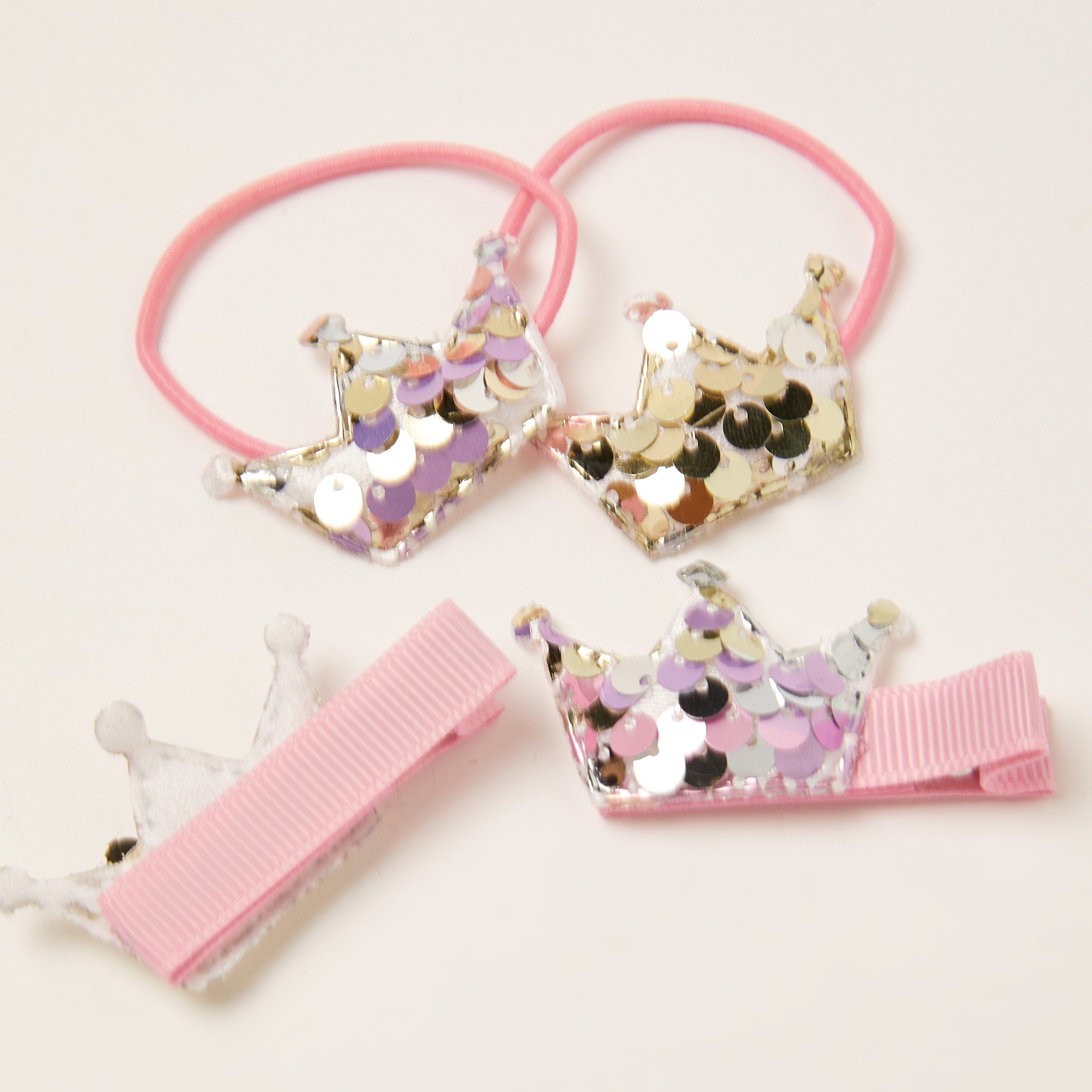 Charmz Hair Tie with Crown Accent - Set of 2-baby-girls-accessories-hairaccessories-image-4