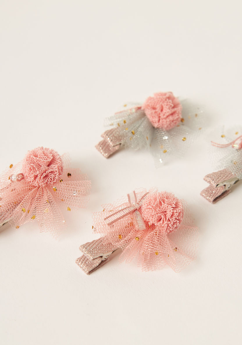 Charmz Embellished Hair Clip - Set of 4-Hair Accessories-image-1