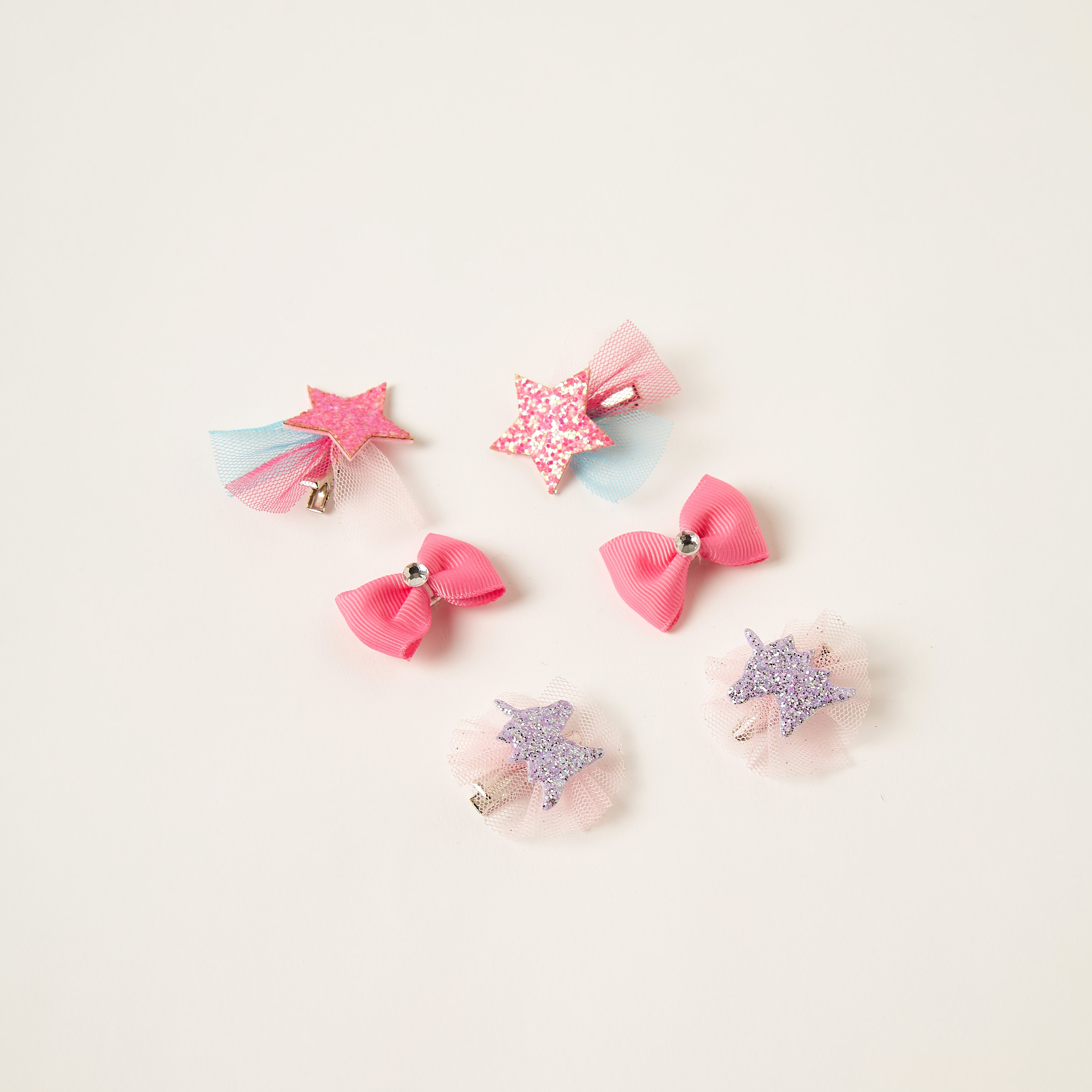 Charmz Assorted 6-Piece Hair Clip Set-baby-girls-accessories-hairaccessories-image-1