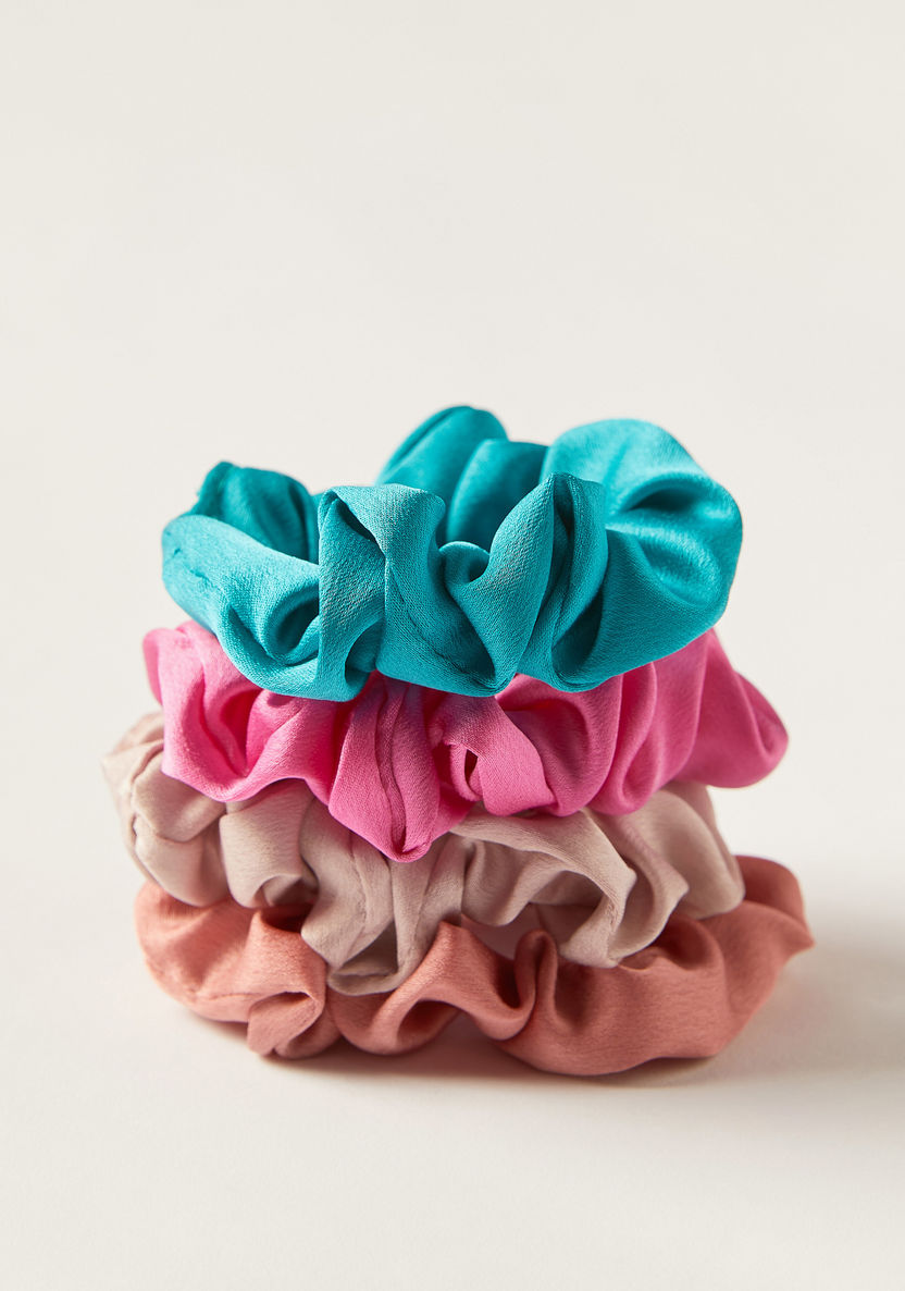 Solid Hair Scrunchie - Set of 4-Hair Accessories-image-1