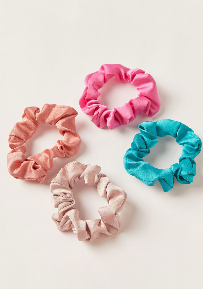 Solid Hair Scrunchie - Set of 4-Hair Accessories-image-2