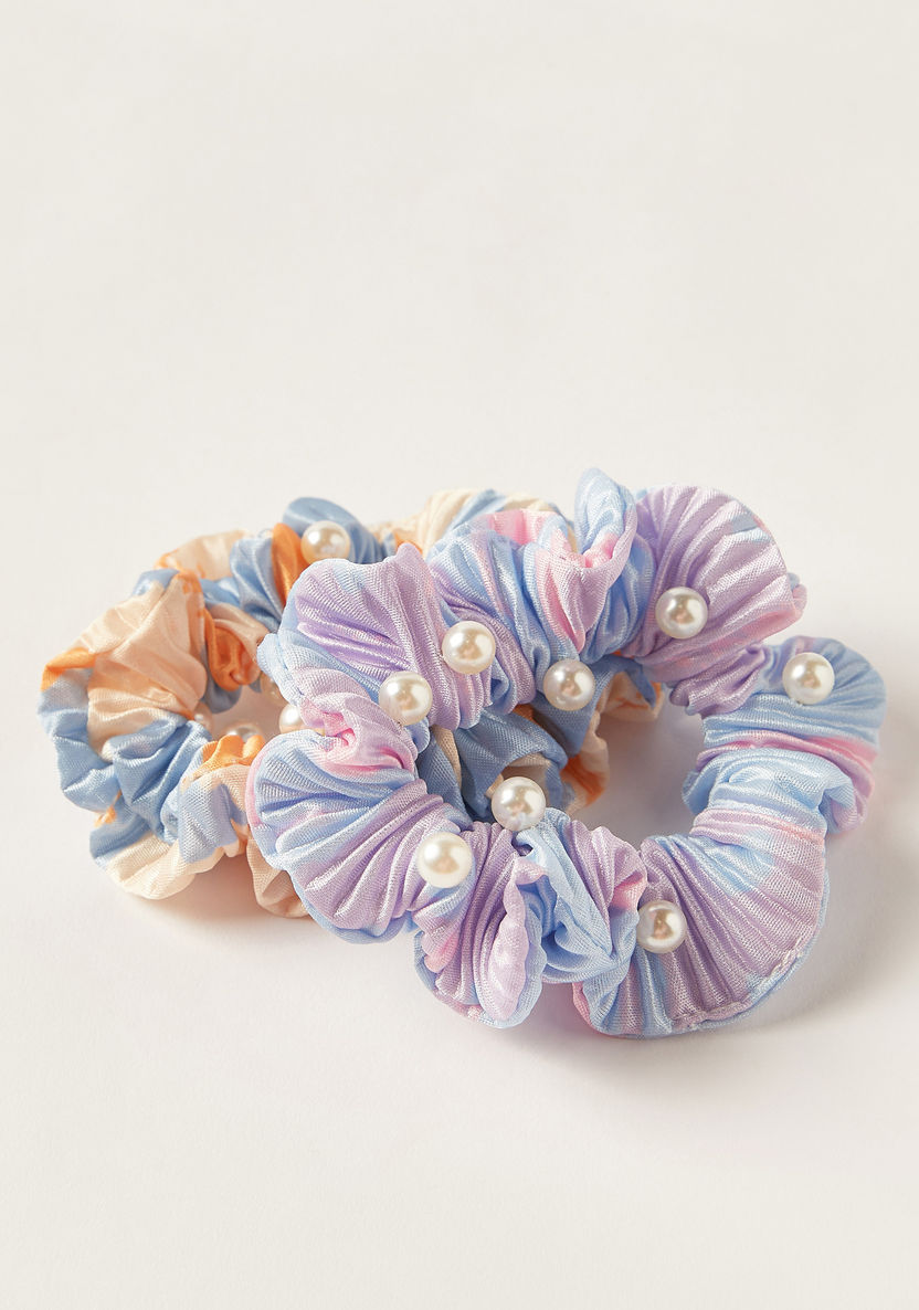 Charmz Embellished Hair Scrunchie - Set of 2-Hair Accessories-image-2