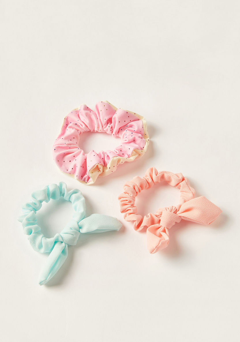 Charmz Assorted Hair Scrunchie - Set of 3-Hair Accessories-image-0