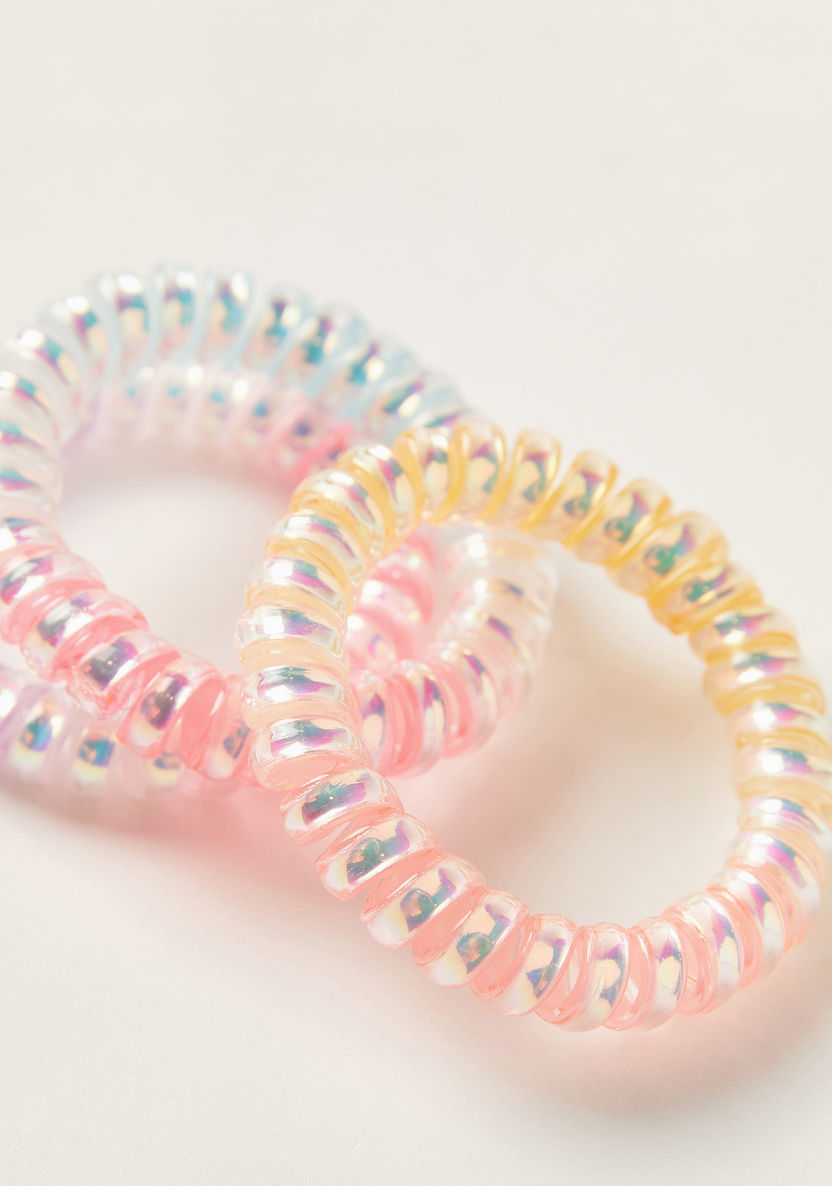 Charmz Spiral Hair Tie - Set of 3-Hair Accessories-image-2