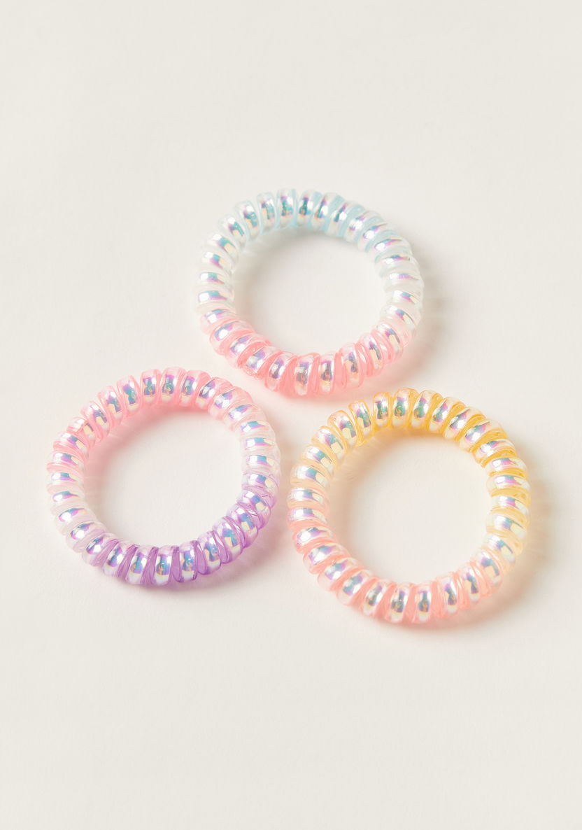 Charmz Spiral Hair Tie - Set of 3-Hair Accessories-image-3