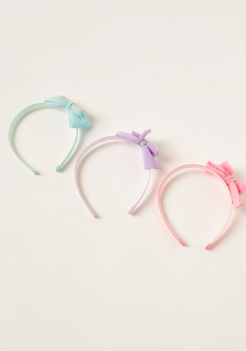 Charmz Hairband with Bow Accent - Set of 3-Hair Accessories-image-1