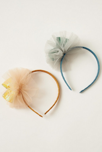 Charmz Hairband with Bow Accent - Set of 2