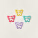 Charmz Butterfly Patterned Hair Clip - Set of 4-Hair Accessories-thumbnail-1