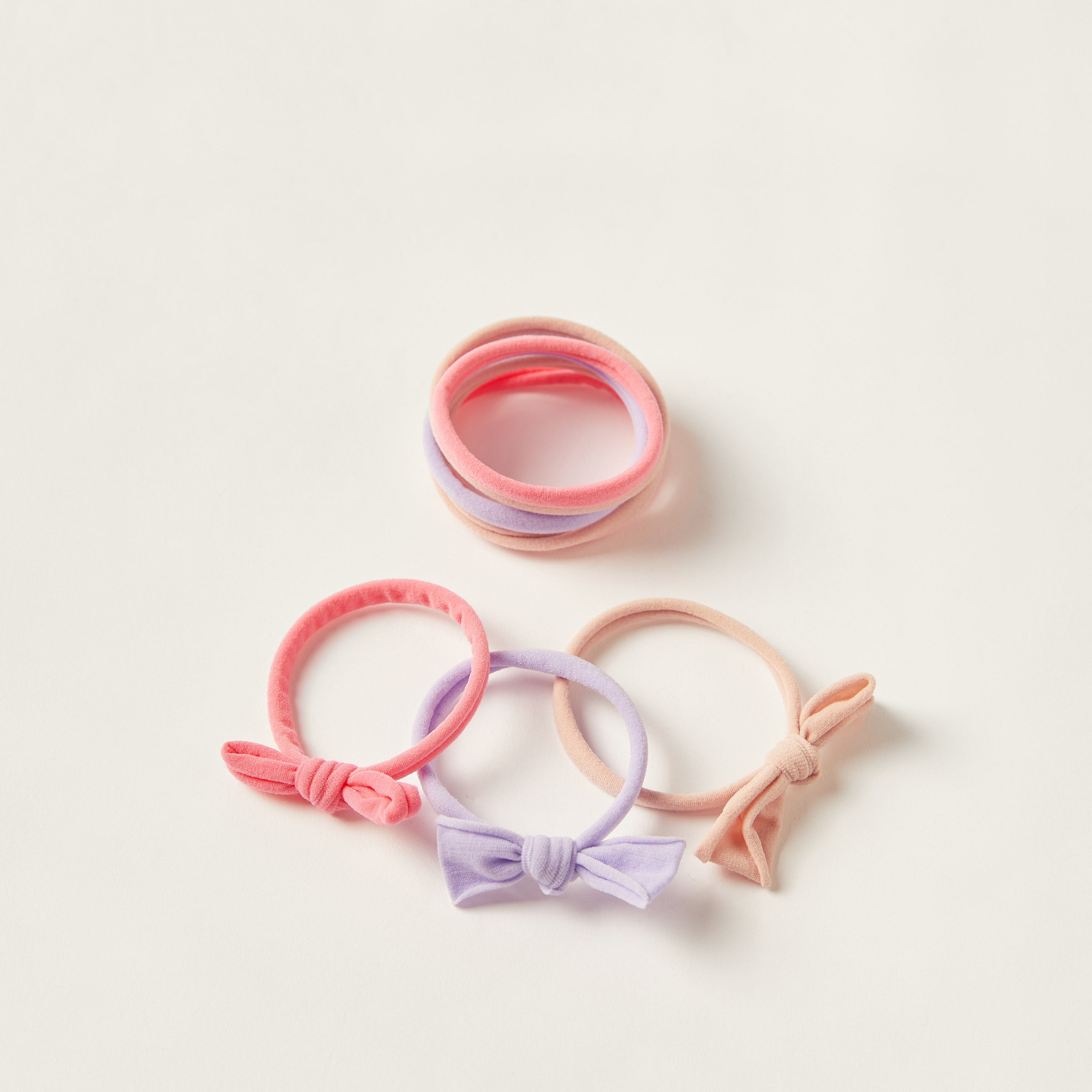 ربطات شعر متنوعة من تشارمز - طقم من 8 قطع-baby-girls-accessories-hairaccessories-image-1