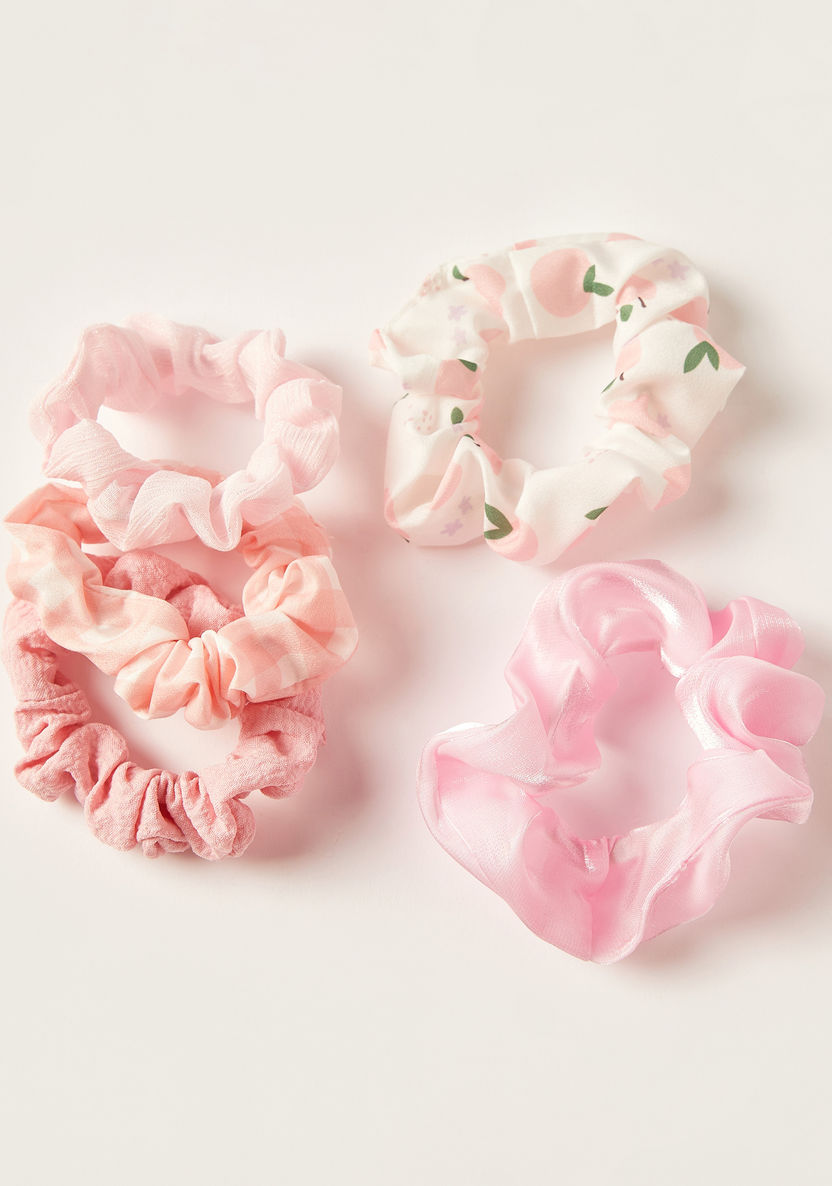 Charmz Assorted Hair Scrunchie - Set of 5-Hair Accessories-image-2