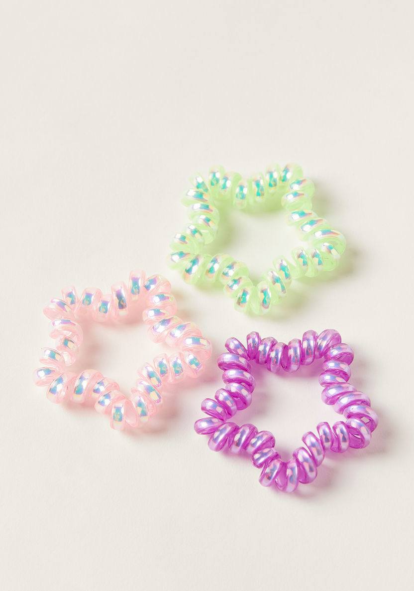 Charmz Spiral Hair Tie - Set of 3-Hair Accessories-image-0