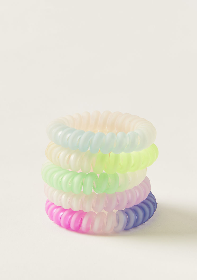 Charmz Ombre Cable Hair Tie - Set of 5-Hair Accessories-image-0