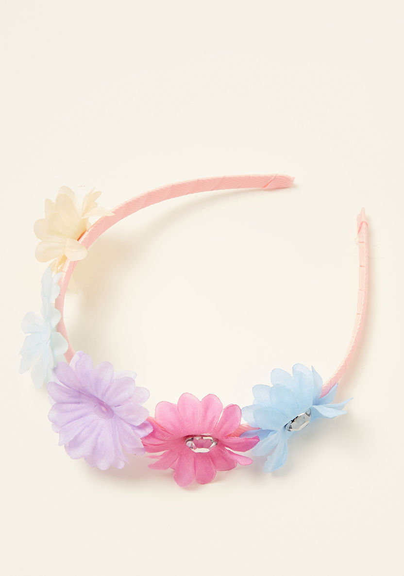 Charmz Floral Accented Headband-Hair Accessories-image-1
