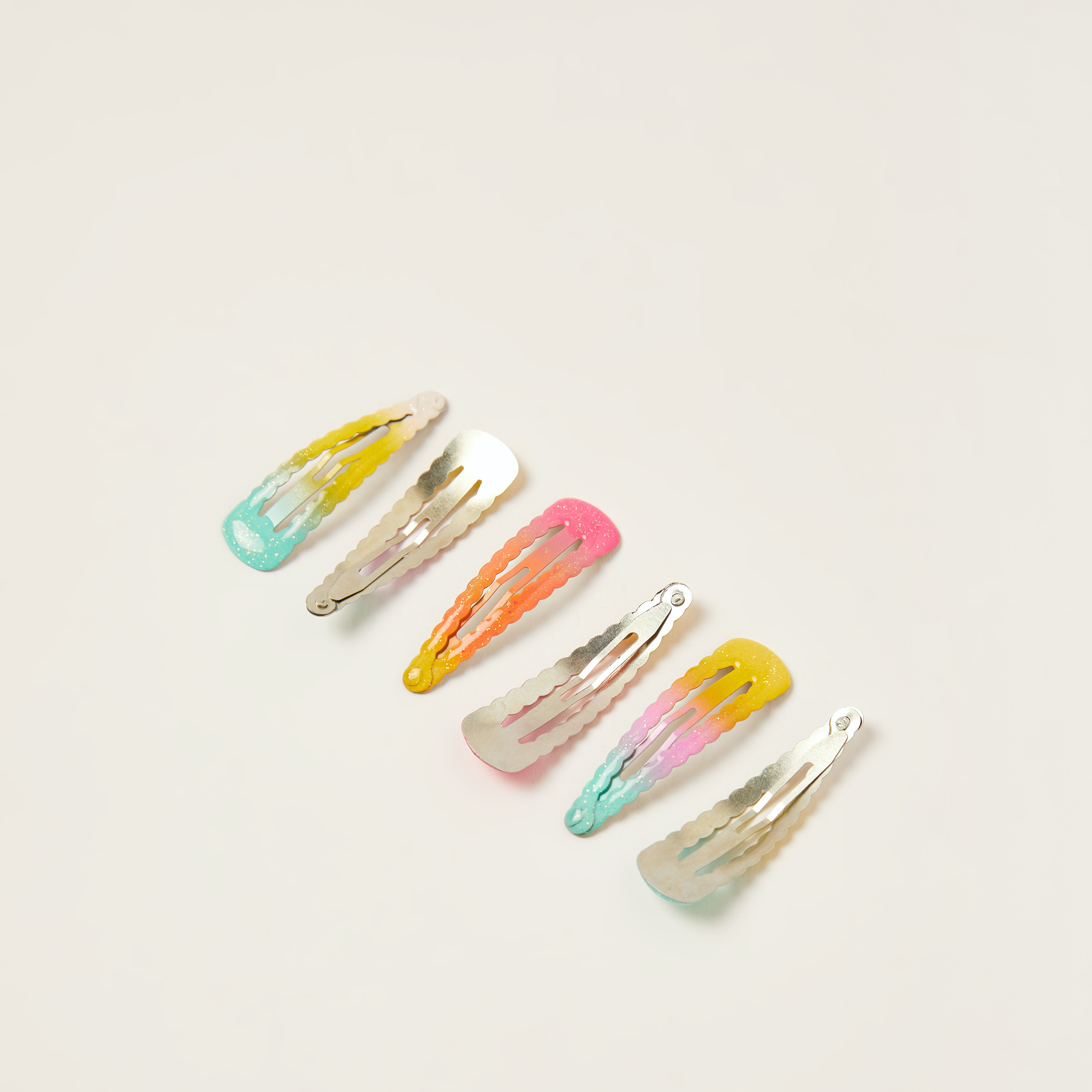 مشابك شعر أومبير من تشارمز - طقم من 6 قطع-baby-girls-accessories-hairaccessories-image-2