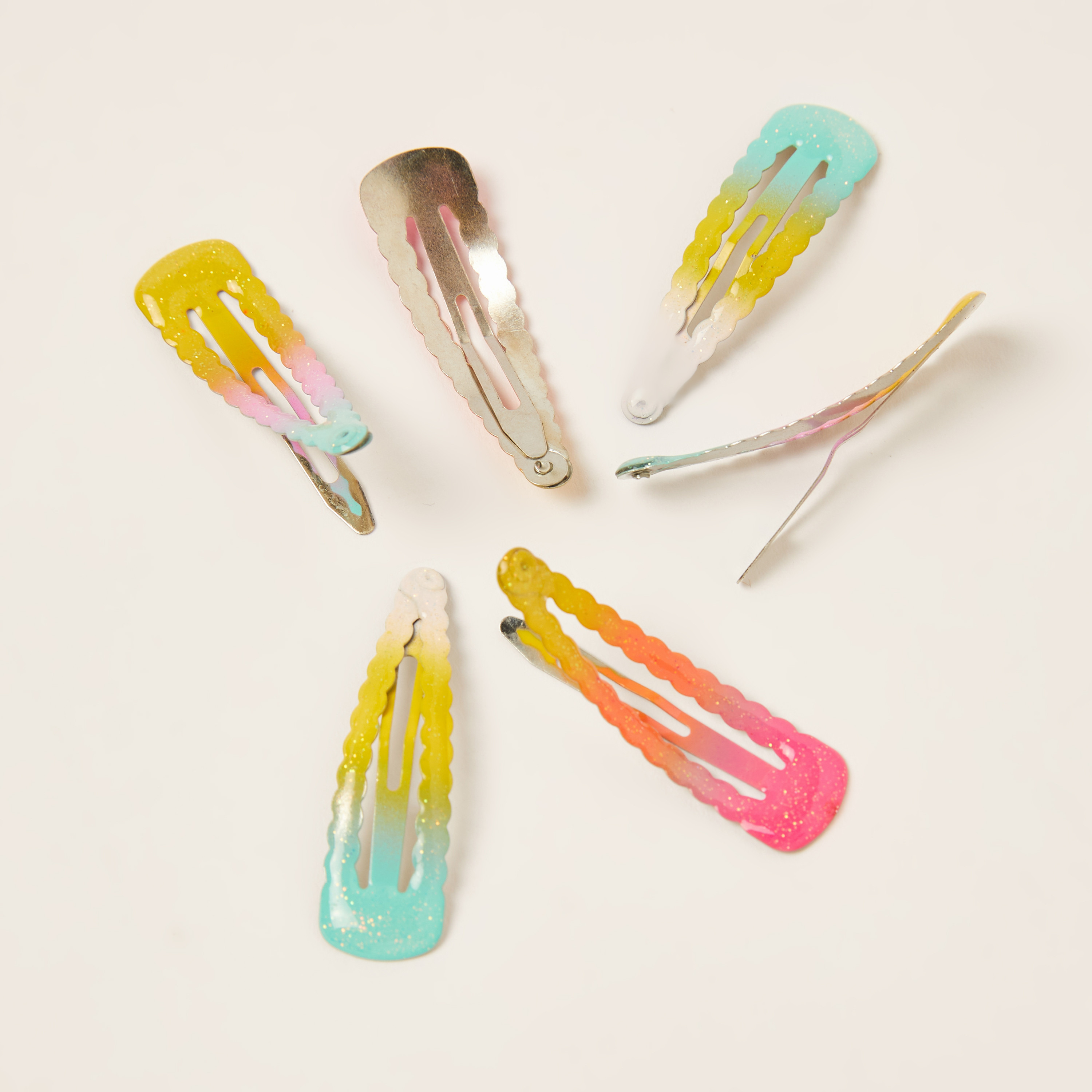 مشابك شعر أومبير من تشارمز - طقم من 6 قطع-baby-girls-accessories-hairaccessories-image-3
